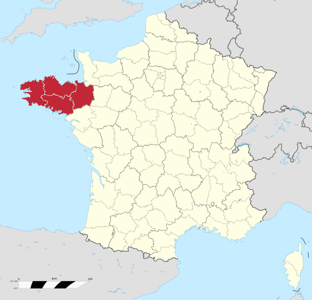 Bretagne, France, Brötany, Franciaország, területi revízió