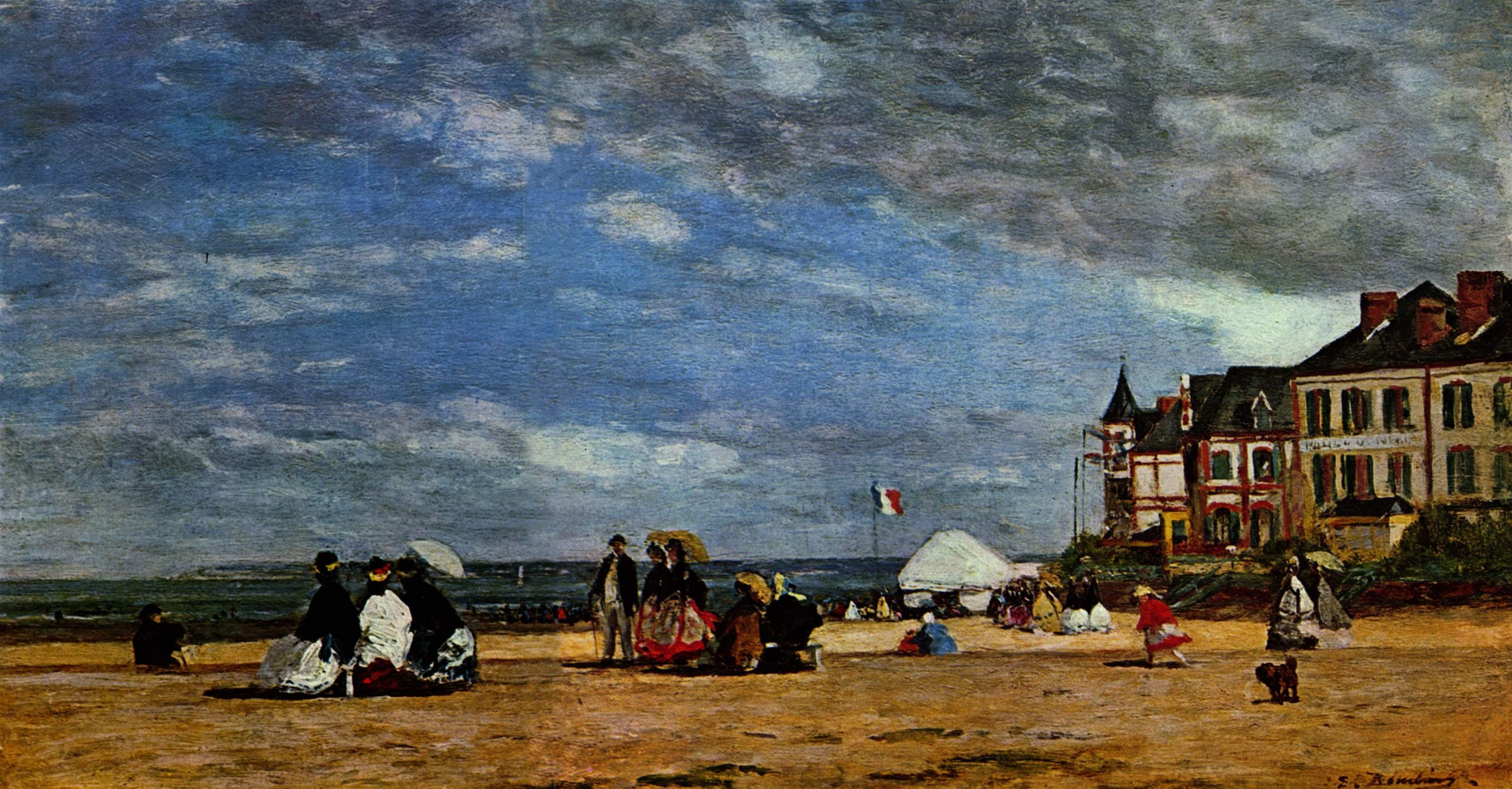 Eugène Boudin - Le pardon à Sainte-Anne-la-Palud (Finistère) vers 1858