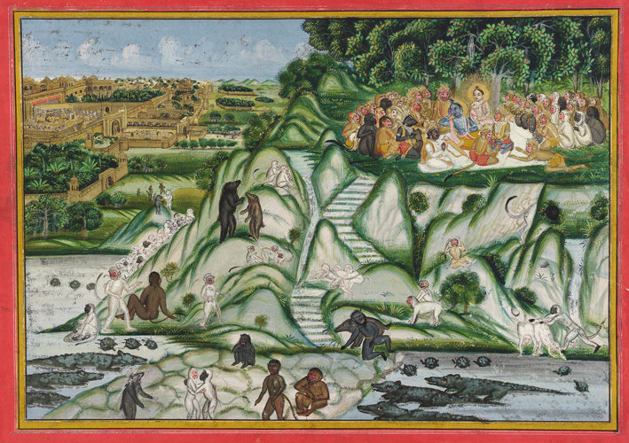 Rama preparing for war against Ravana