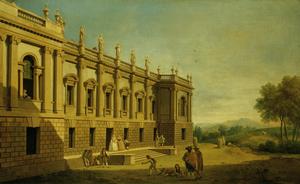 Burlington House. Antonio Visentini and Francesco Zuccarelli. 1746. Windsor Castle, Windsor.