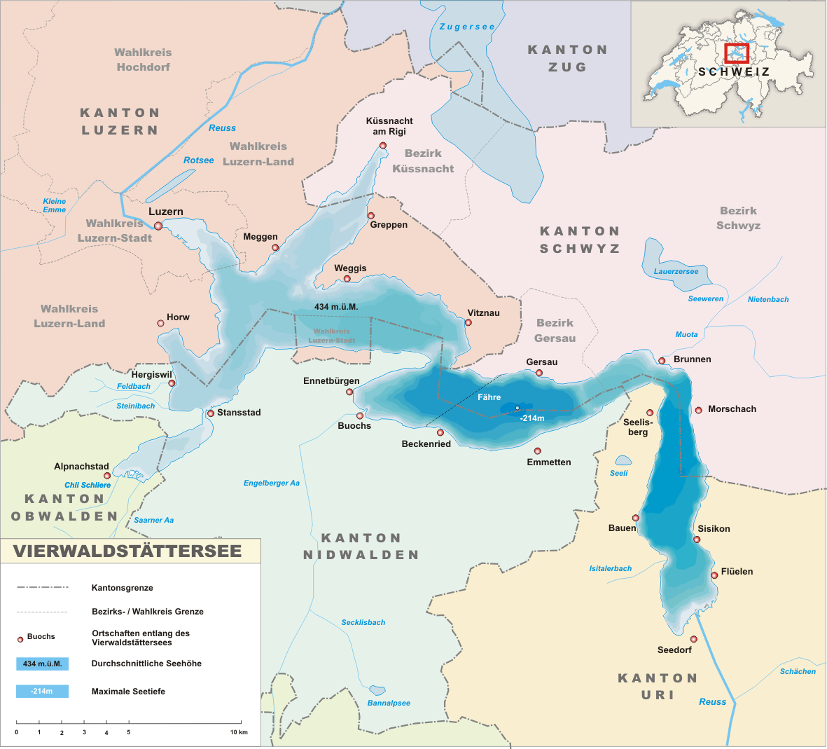 Lac Lucerne - Vierwaldstättersee