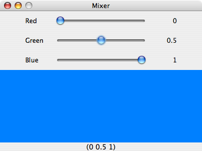 a simple colour mixer