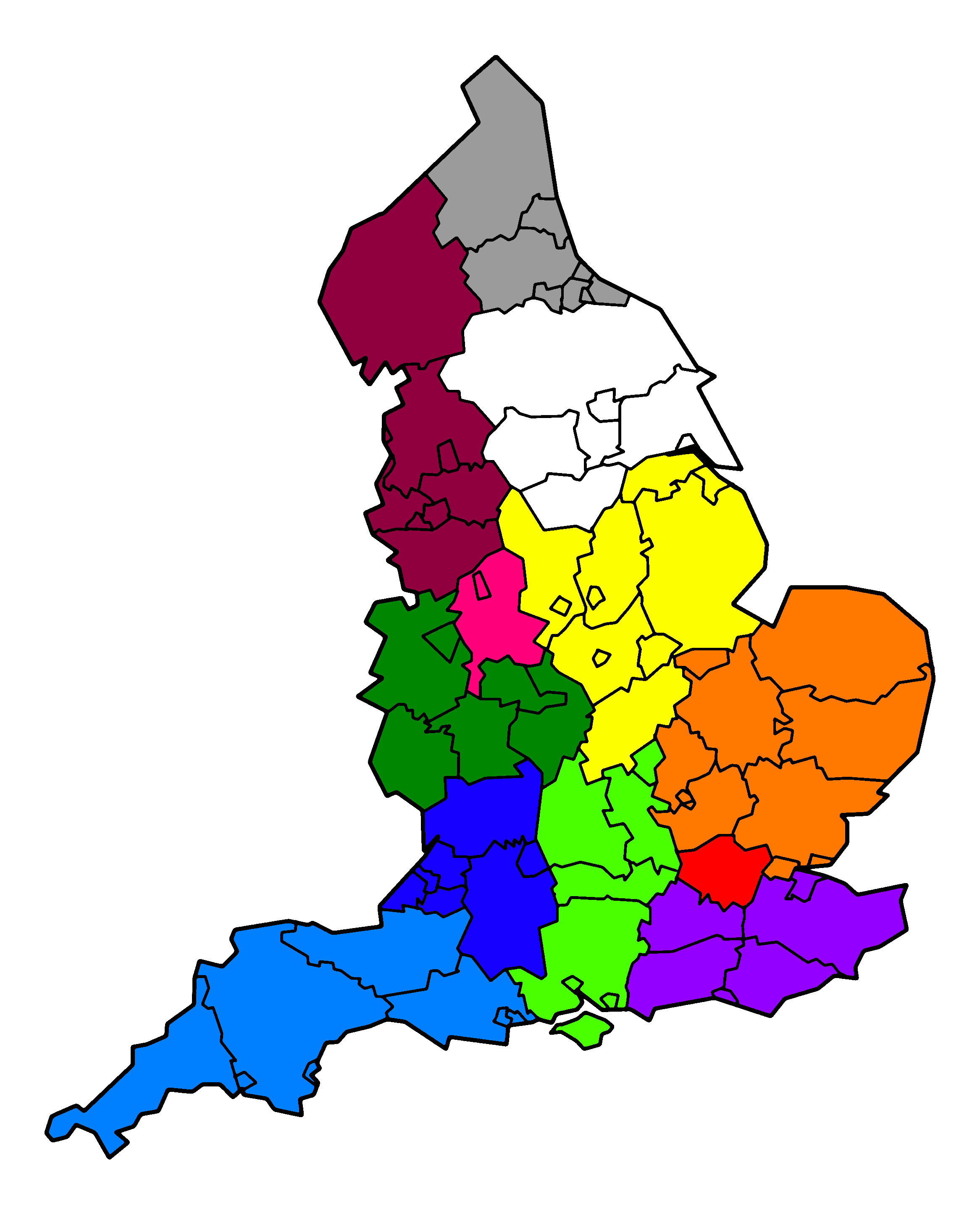 ambulance services in england map