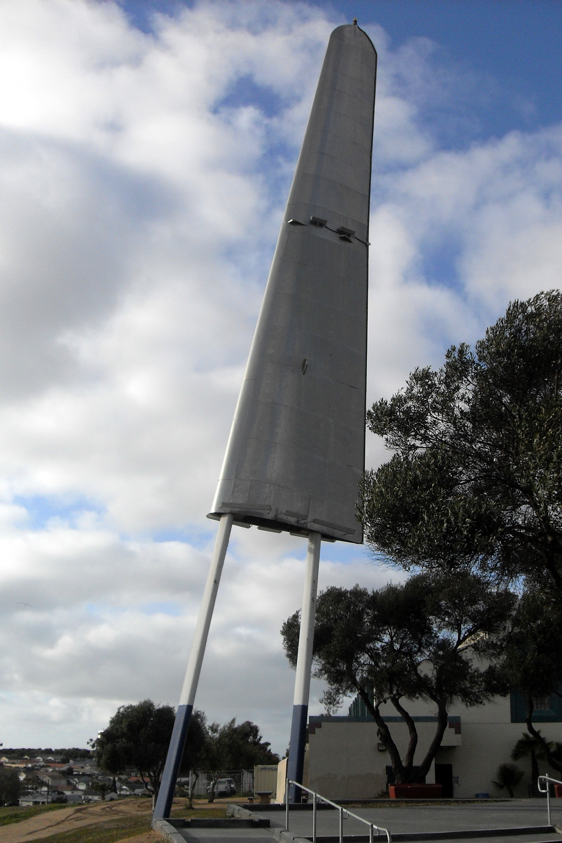 Silver Wing monument at Montgomery-Waller Recreation Center in Otay Mesa, San Diego, California