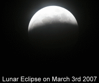 Secuencia animada del eclipse lunar del 3 de marzo de 2007