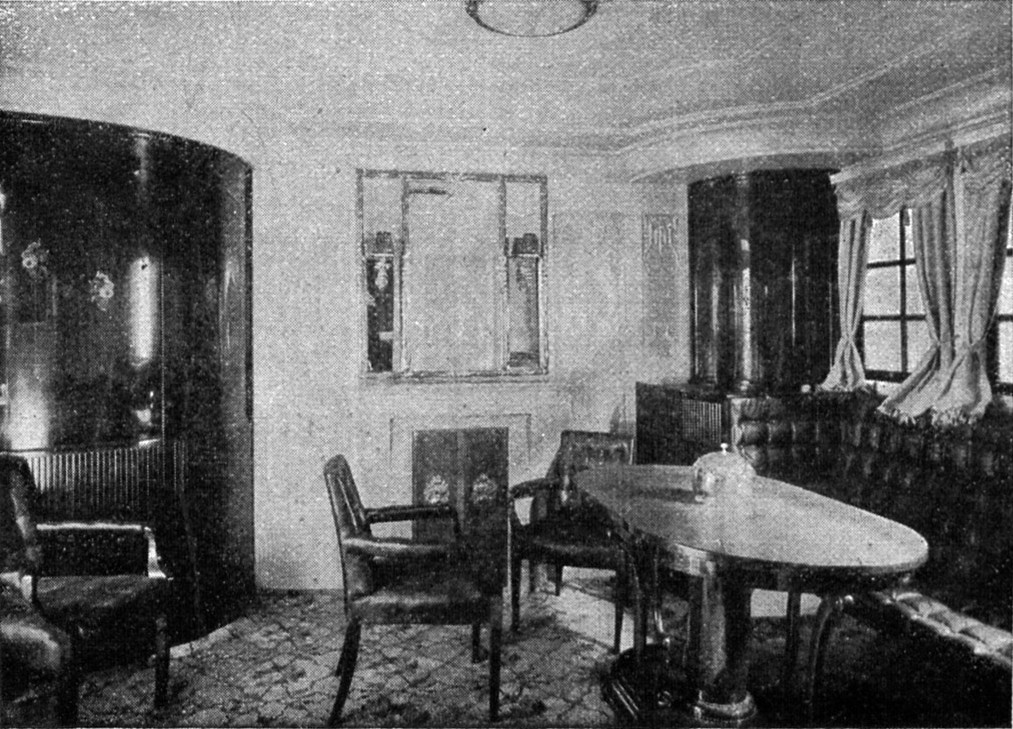 Cabin for 1st Class passengers of the George Washington luxury steamer, built by the Norddeutsche Lloyd in 1909