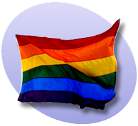 P rainbow flag