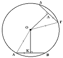 English: Radii and chords Ελληνικά: Δύο χορδές...