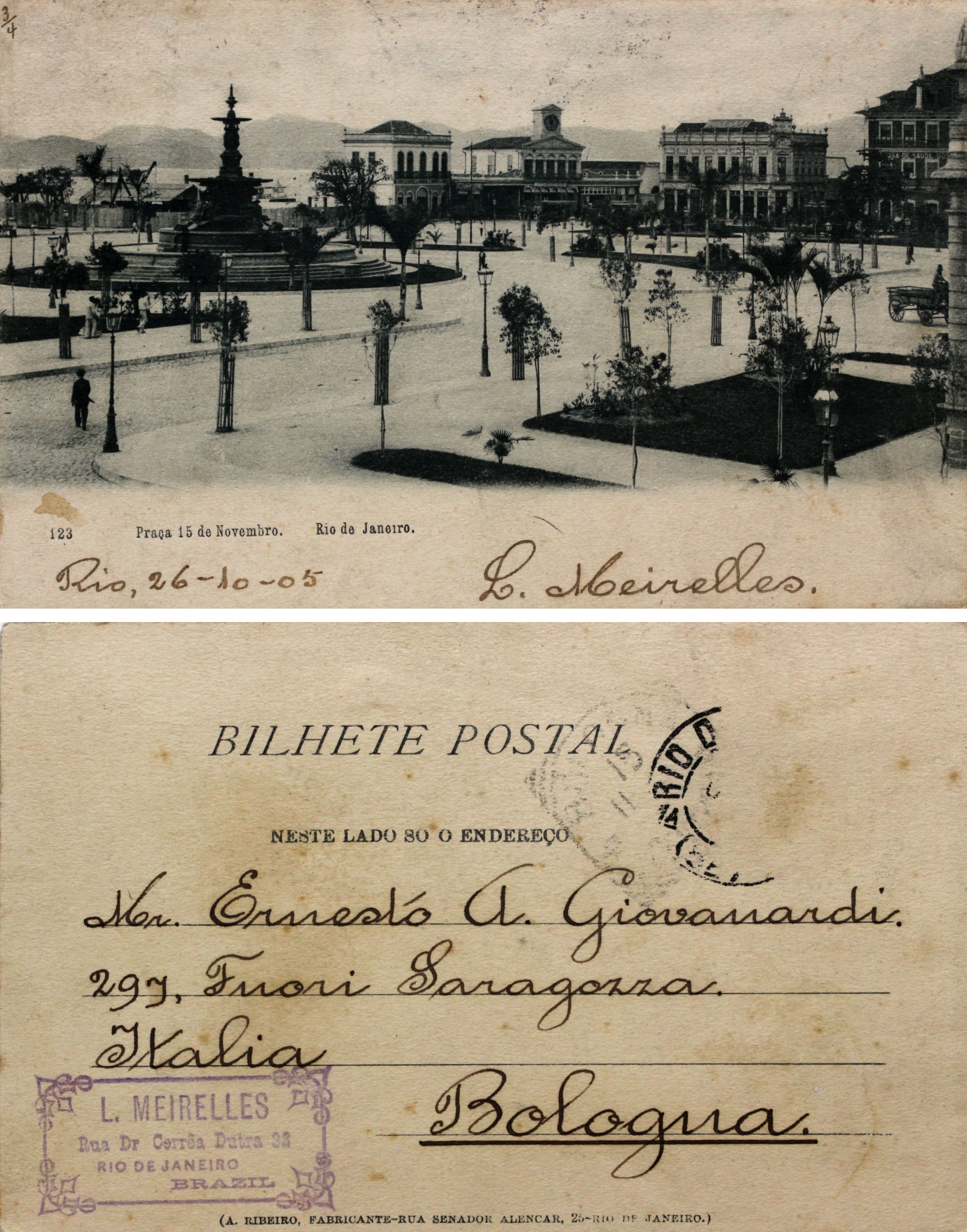 File:Cartão Postal Praça 15 de Novembro 123.jpg ...