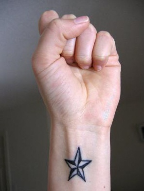 green nautical star tattoo wrist stars tattoo tattoo script letters