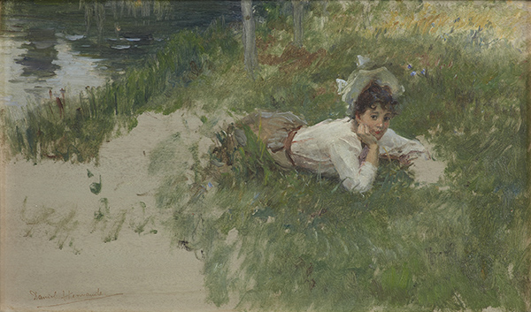 Dama en el campo (1875-1932)