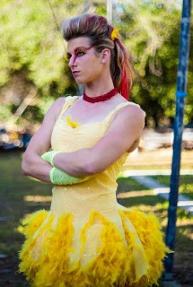 Jessie Graff in her Chicken Costume from the live action chicken fight- 2013-08-24 19-14.jpg