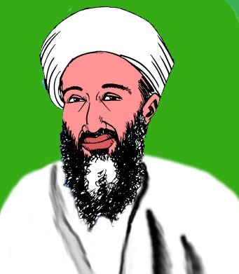 osama bin laden bush. osama bin laden animation.