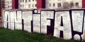 Graffiti - jedna z forem propagace Antifa