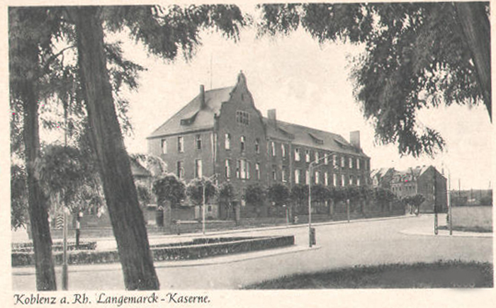 Langemarck Kaserne Koblenz, Caserne Valmy, General Frere Caserne Coblence