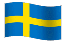 Animated flag of Sweden.