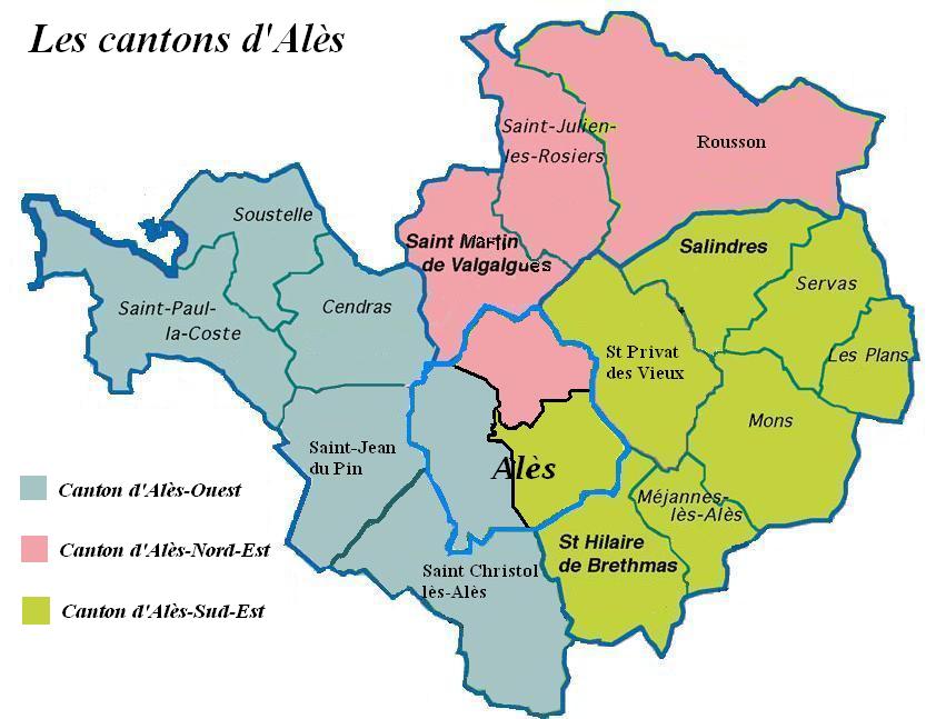 Els cantons d'Alès