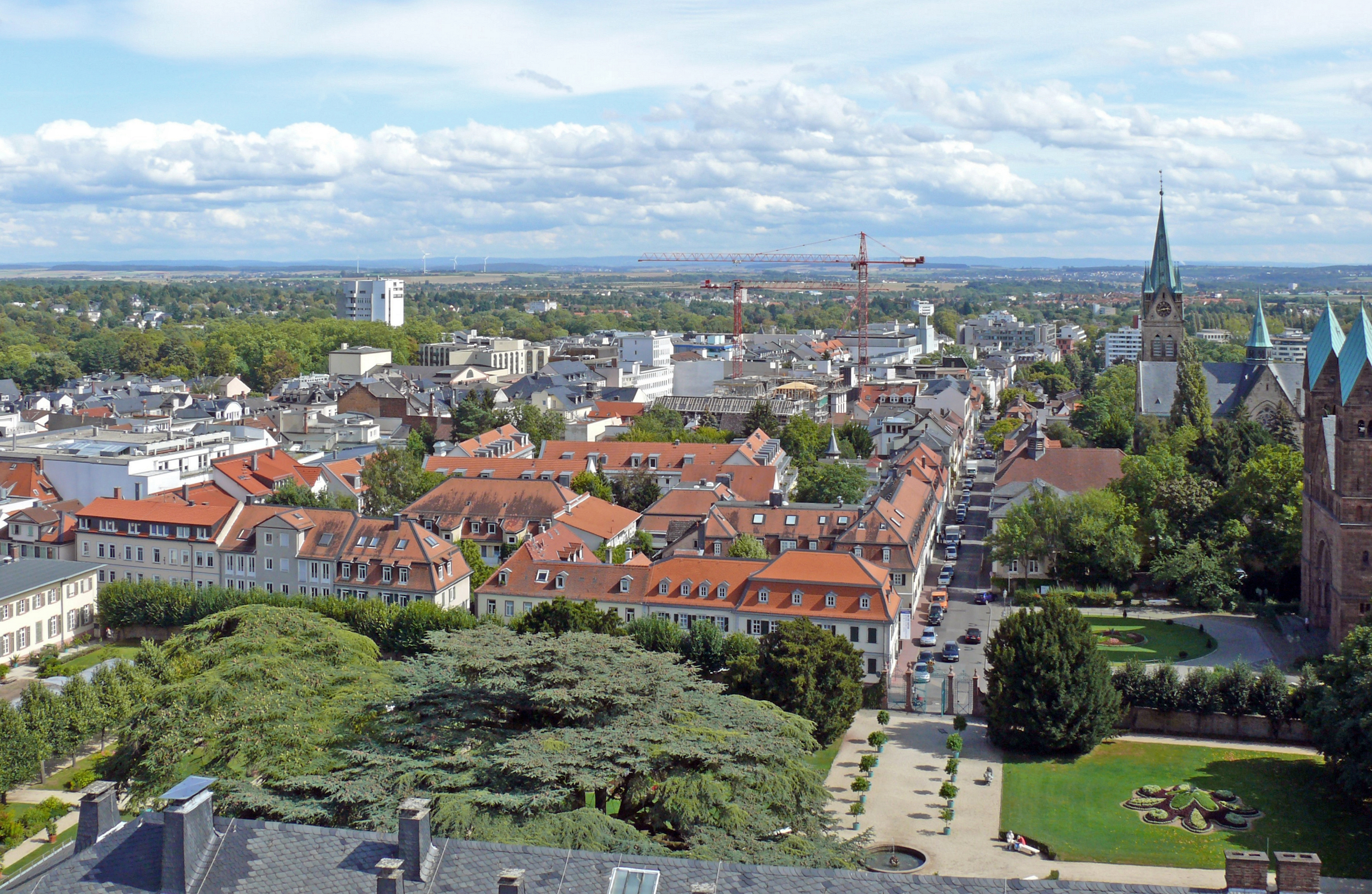 Blick auf die Dorotheenstraße und die Innenstadt, September 2009