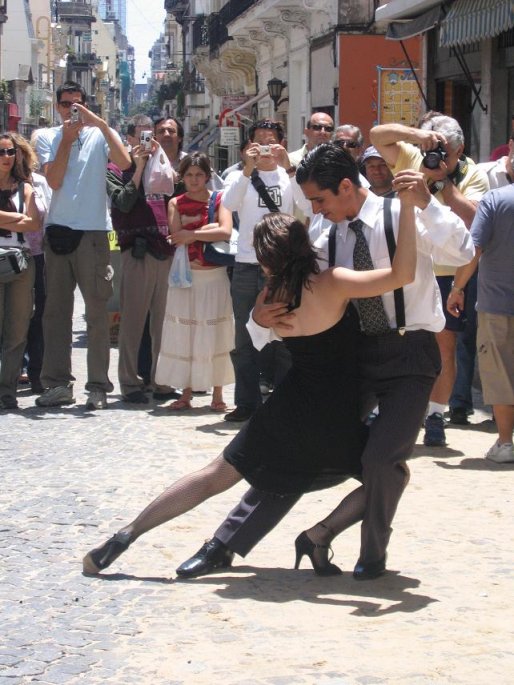Démonstration de tango à Buenos Aires