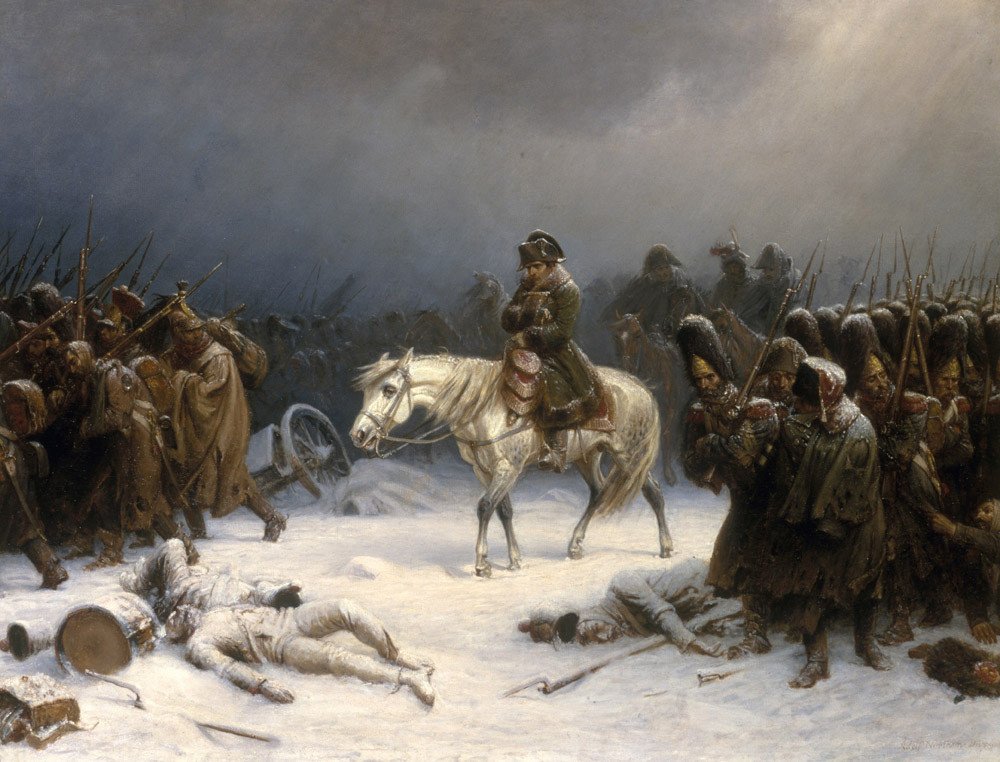 Adolf Northen (1828-1876): Napoleon's retreat from Moscow.