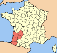 Mapa ning France mamasala ne ing Labuad ning Aquitaine