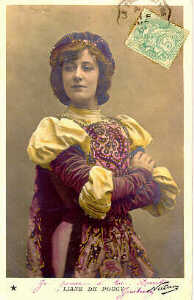 A postcard depicting Liane de Pougy.