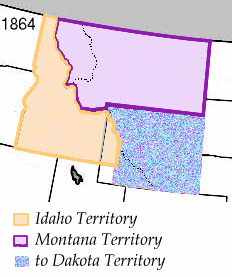 The Idaho Territory in 1863. © 2004 Matthew Tr...