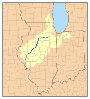 This is a map of the Illinois River watershed....