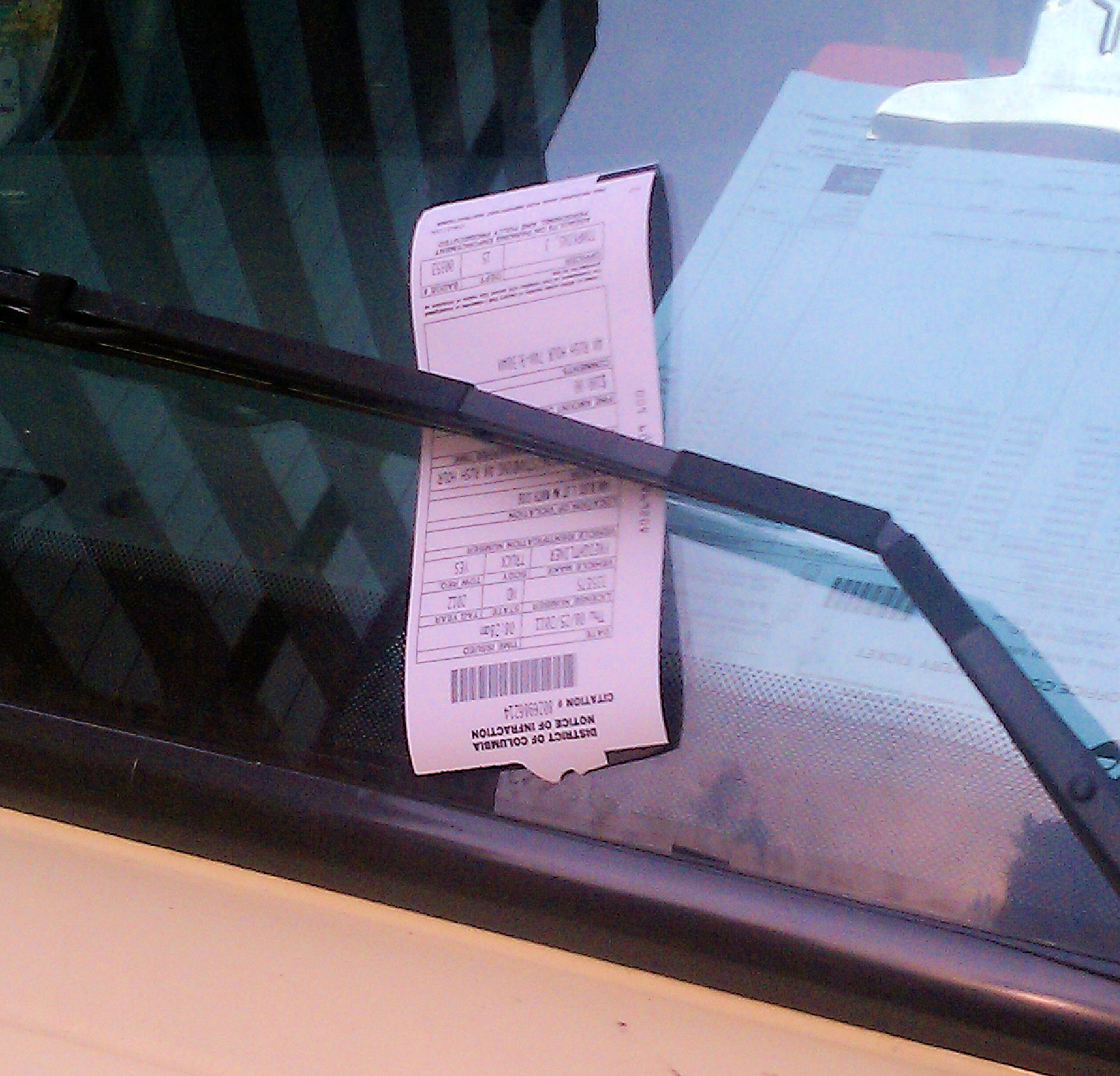Parking ticket - Washington DC - 2011-08-25.jpg
