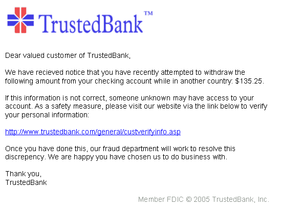 phishing email