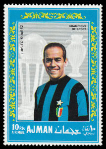 파일:Ajman 1968-08-25 stamp - Luisito Suarez.jpg