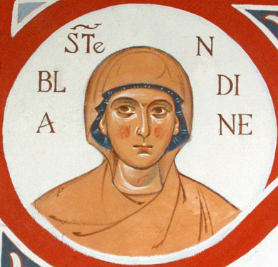Sainte martyre Blandine de Lyon