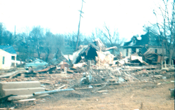 F4 damage in Fayetteville.