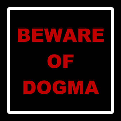 Beware of Dogma sign