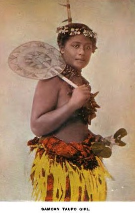 Samoa taupou girl 1896