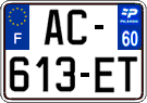 Французский номерной знак 2009.png