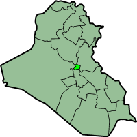 Governorate of Baghdad in relation to the other governorates of Iraq