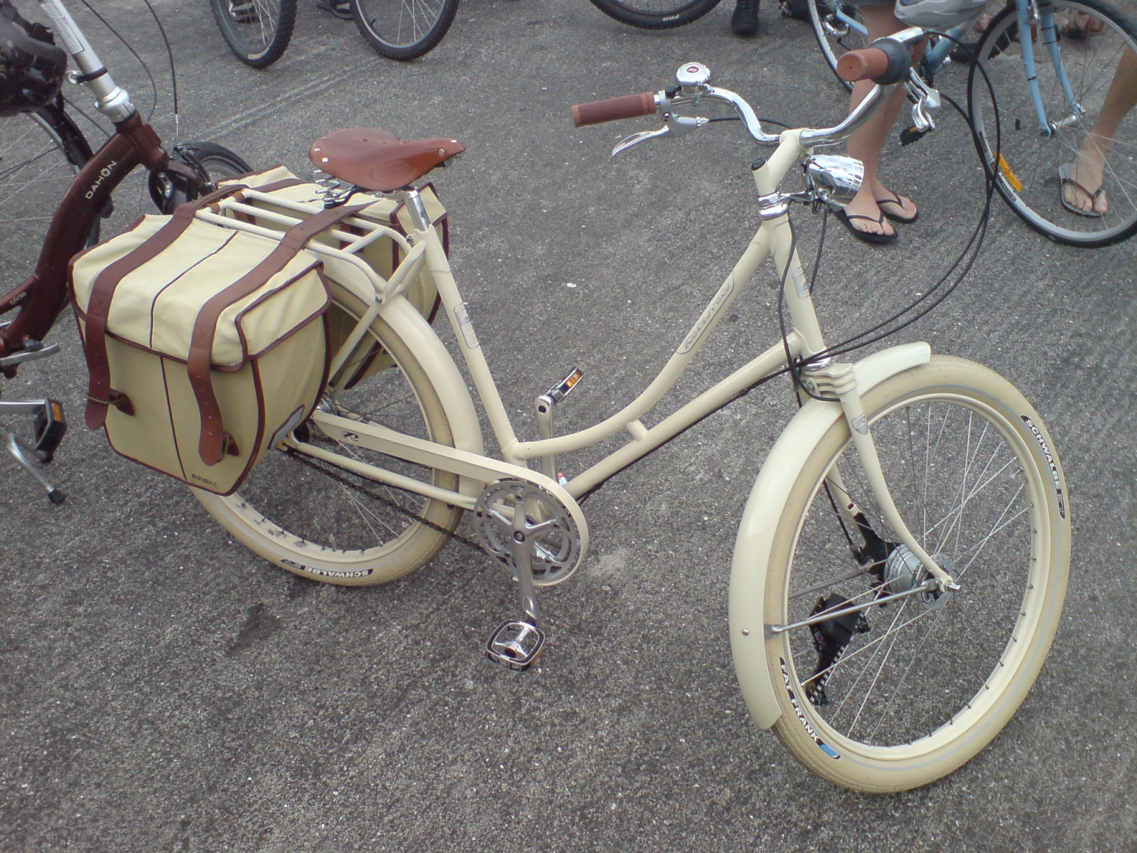 white bicycle