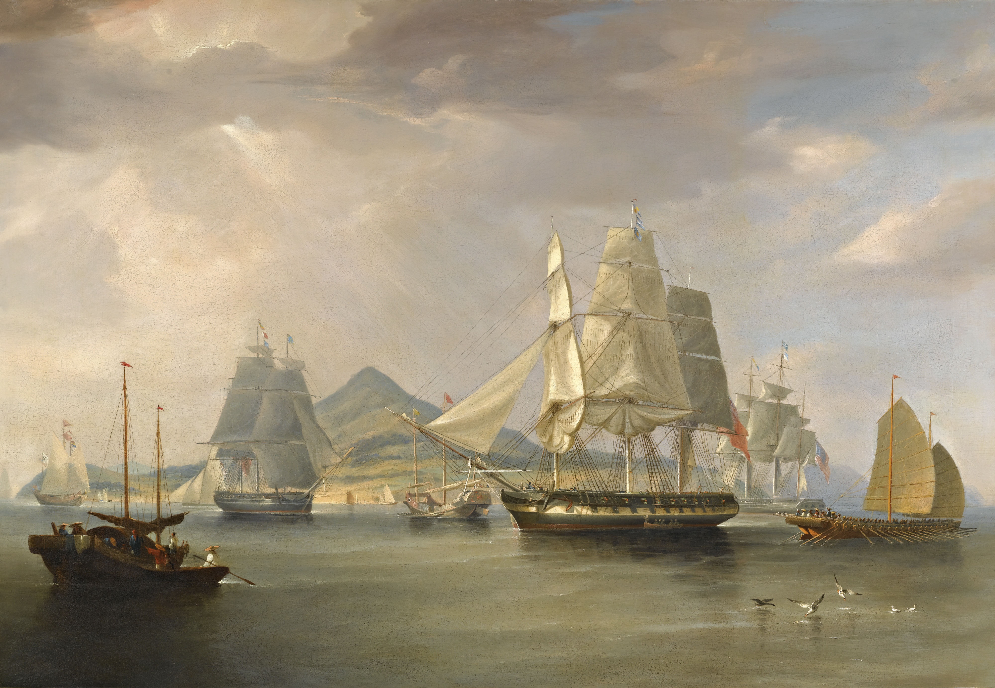 William_John_Huggins_-_The_opium_ships_a