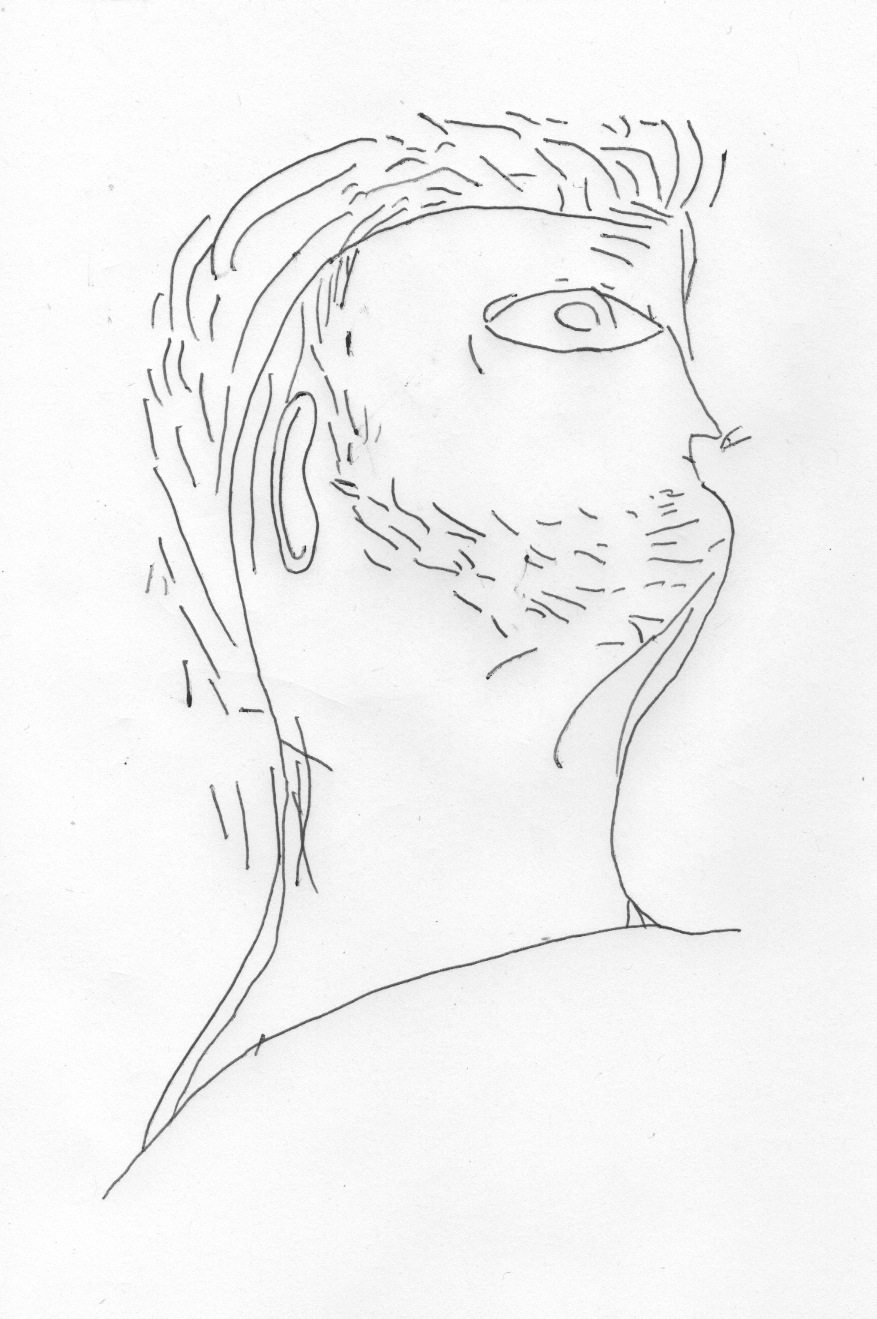 Unknown artist, Graffiti portrait of Nero, c. 1st century.