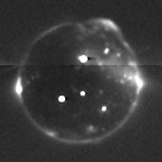Imagen infrarroja de Io tomada por los instrumentos de la sonda New Horizons.