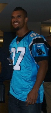 Description de l'image Domenik Hixon with Panthers.jpg.