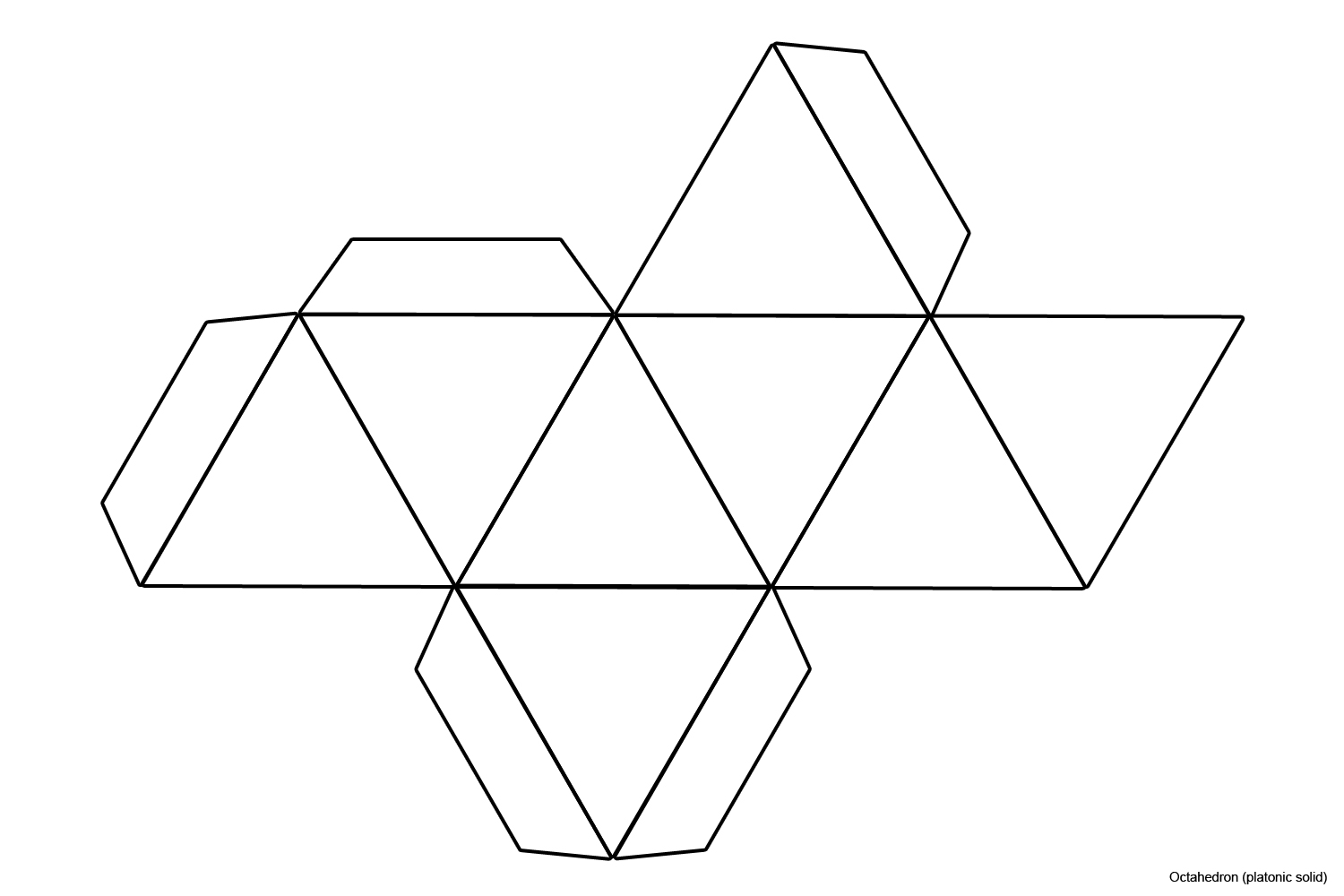 cuboid net template a4