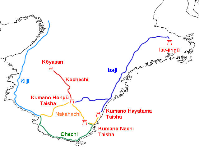 Map of Kumano Kodo