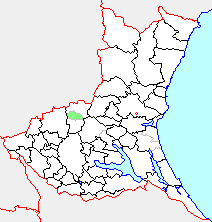 大和村の県内位置図