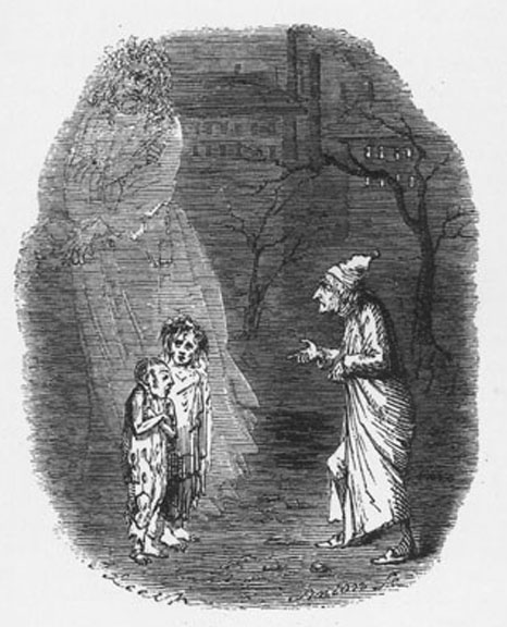 A Christmas Carol, Ignorance and Want by John Leech