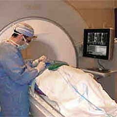 The patient is transported to an MRI unit. The...