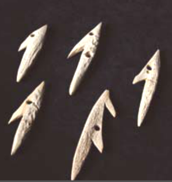 Harpoons made of deer horn between 8300 - 5200 BC Museums of Montenegro