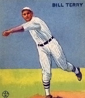 English: 1933 Goudey baseball card of Bill Ter...