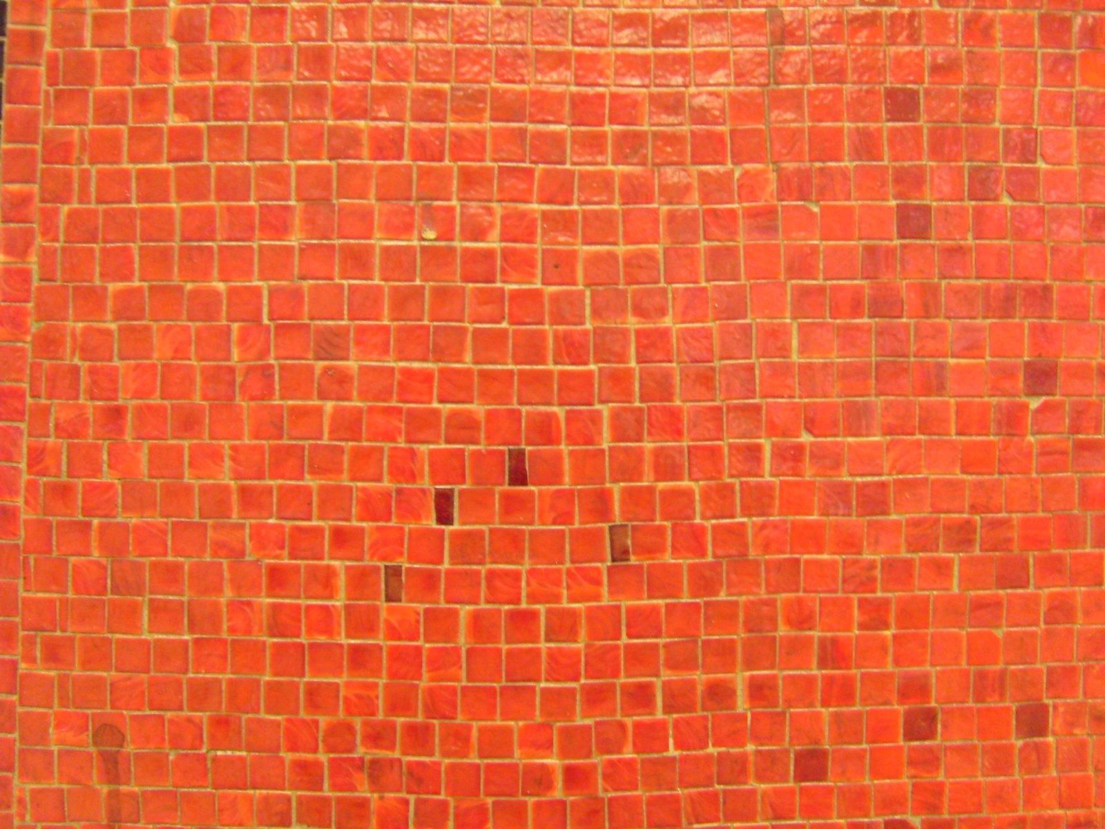 Orange Mosaic Wall